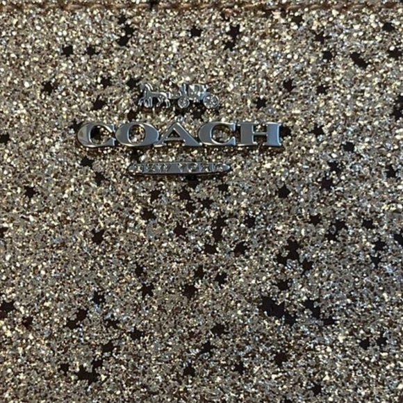 COACH Star Glitter Gold Wristlet/Wallet - Picture 7 of 7